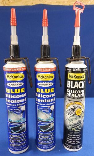 3 mckanica silicone sealant aerosol power can / 1 black / 2 blue for sale