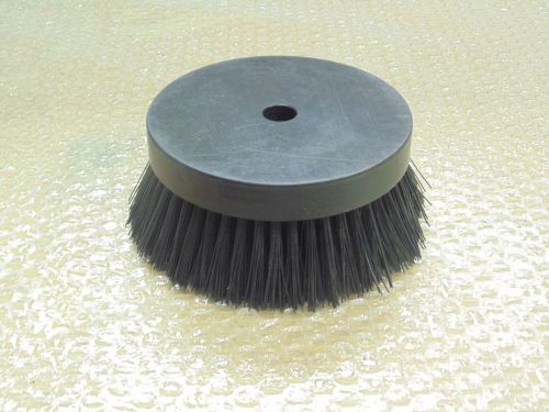 Lot of 4 Carpet Upholstery - Round Scrubber, Black Bristles, Flat Top - 5&#034; Wide
