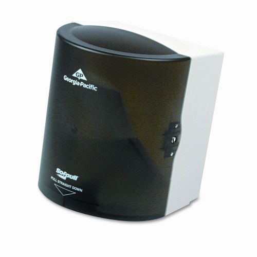 Sofpull CenterPull Hand Towel Dispenser, 9-1/4w x 8-3/4d x 11-1/2h, Smoke