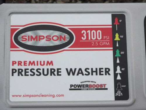 Simpson Primium pressure washer