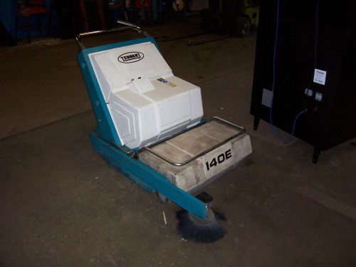 TENNANT 140E WALK BEHIND SWEEPER VACUUM USED FREE PACKING SHIPPING DISCOUNT