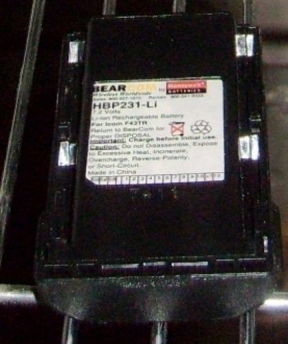 Lot of 5 Bearcom Battery Pack HBP-231-Li