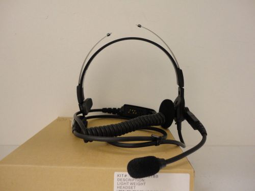 Motorola Two 2-Way Radio Lightweight Headset Mic AARMN4018B HT1250 1550 MTX850 +