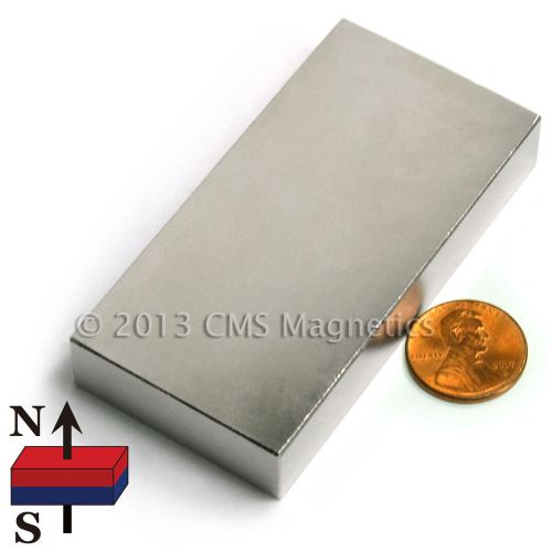 Neodymium Magnets N42 3&#034;X1.5&#034;X0.5&#034; NdFeB Rare Earth Magnet 20 PC