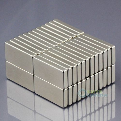 50pcs Small Block Cuboid  Rare Earth Neodymium N50 Grade Magnets 20 x 10 x 3mm