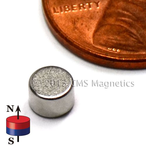 Neodymium disk magnets n45 3/16&#034; x 1/8&#034; ndfeb rare earth magnets lot 200 for sale
