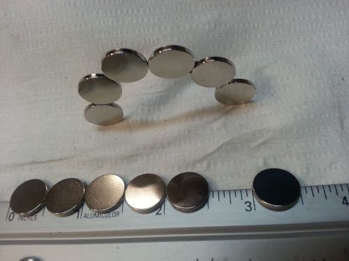 Neodymium Disc magnet 35N 1/2&#034;dia X.060&#034;thick diametically magnetized 12each lot