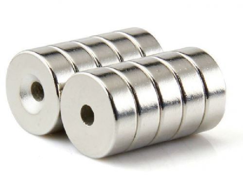 10pcs round neodymium countersunk ring magnets 15 x 5 mm hole 5mm rare earth n50 for sale