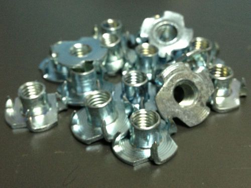 20pcs m10 x 13 mm tee t nut steel zinc plated  knock in 4 pronged wood plastic for sale