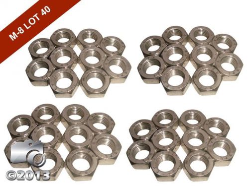 M 8 hexagon hex full nuts a2 stainless steel - din 934 -set of 40-hi quality for sale