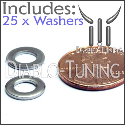 M5-0.8 / 5mm - qty 25 - metric din 125a flat washer 18-8 stainless steel for sale