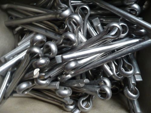 Stainless steel ss cotter pins 1/4&#034; x 2 1/4&#034;  cotter pins box of 100  castle nut for sale