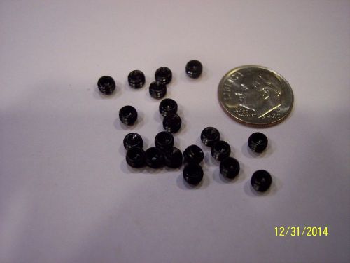 #8-32 x 1/8&#034; - qty 20 - socket set / grub screws cup point - black alloy steel for sale