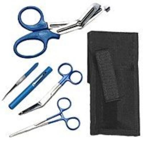 Emi 807 velcro nylon cordura blue colormed holster set for belt to 2-1 2&#034; for sale