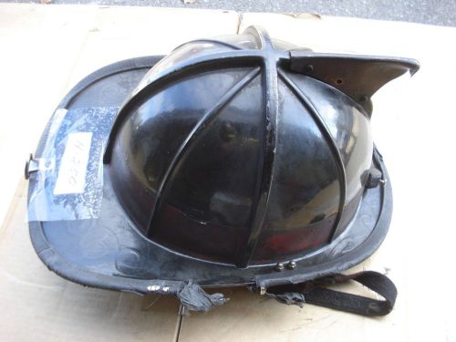 Cairns 1010 Helmet Black + Liner Firefighter Turnout Bunker Fire Gear ...H-250