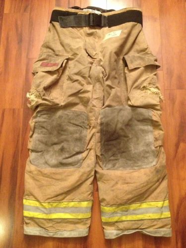 Firefighter pbi bunker/turn out gear globe g xtreme used 38w x 32l 08&#039; for sale