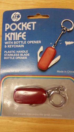 Pocket Knife with bottle opener- Keychain
