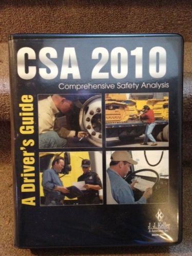 JJ KELLER CSA 2010 DRIVERS GUIDE KIT C.S.A. 2010 LEARNING PACKAGE CSA DRIVERS