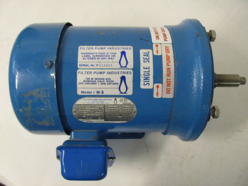 Horizontal filter pump h-3 r75398f901 3hp 60/50hz 3500/2900rpm 3ph fr f184tcz for sale