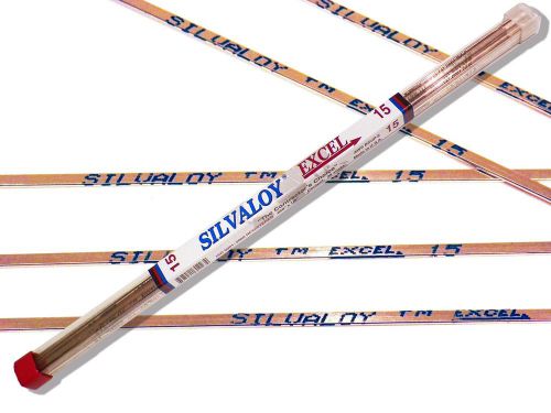 28 sticks 1lb.15% silver SILVALOY EXCEL SOLDERING RODS