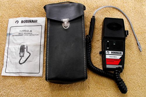 Robinair autobalance refrigerant leak detector model 14950-a with extras for sale