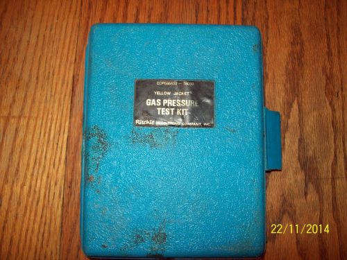 Ritchie engineering co.yellow jacket gas pressure test kit 78060 for sale