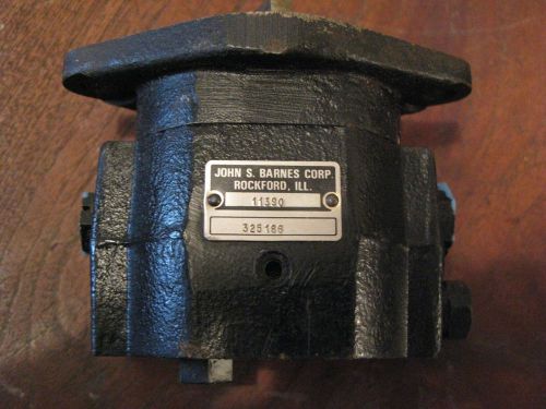 hydraulic pump John S. Barnes Corp.  Rockford ILL