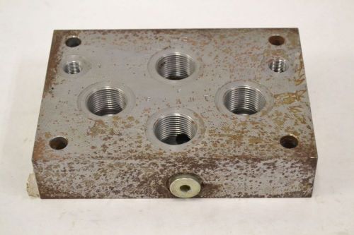 Vickers sub-plate ng10 3/4in npt manifold threaded hydraulic valve b298470 for sale