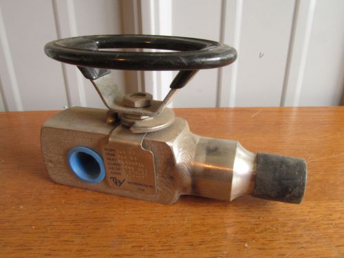 TBV SS 2000 wog BALL VALVE 1/2&#034; NPT stainless #3636-UT (RW-78)