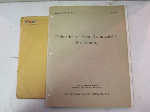 1947 Estimation Of Heat Requirements For Homes Training Text T-F-10