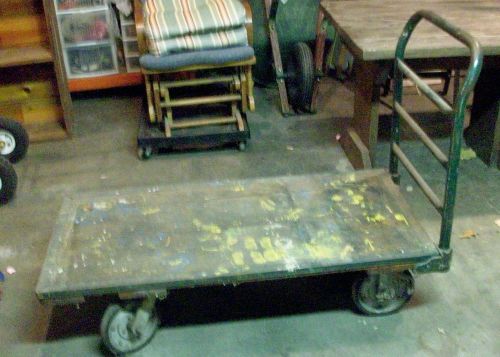 VINTAGE WAREHOUSE FREIGHT CART,HEAVY DUTY OUT OF OLD FACTORY