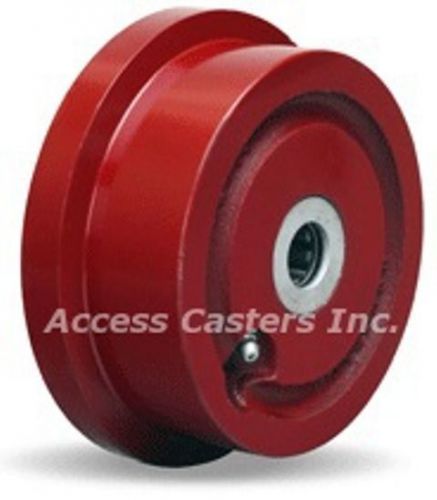 5HFL51W 5&#034; Cast Iron Flanged Wheel, 1000 lbs Capacity, Roller Bearings