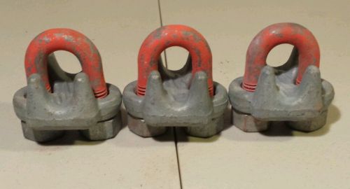 CM Columbus McKinnon Forged Wire Rope Clips M252 - 1/2 wire rope clip Set of 3
