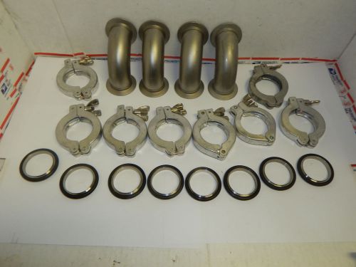 Mdc nor-cal nw40, 4 ea elbows, 8 ea clamps, 8 ea o-rings - lot of 20 for sale
