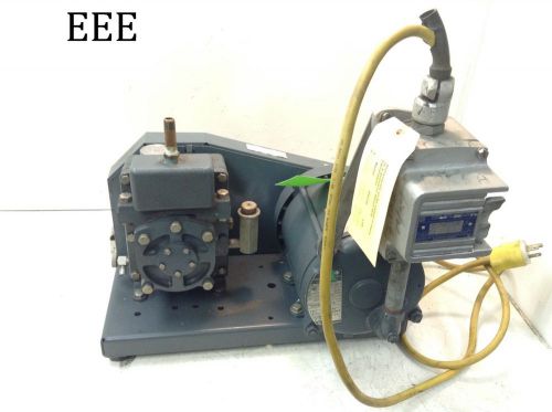 Welch duo seal vacuum pump model 1400 w/ 1/3 hp ge motor for sale