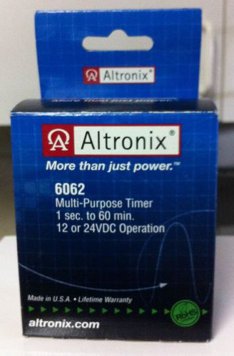 Brand New Altronix 6062 Multi-Purpose Timer Module,12-24 VBC, Lifetime Warranty