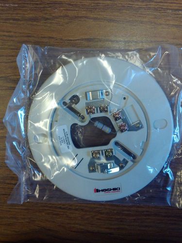 Fire alarm smoke detector base, 6&#034;, conventional, 2-wire, hochiki #ns6-224 for sale