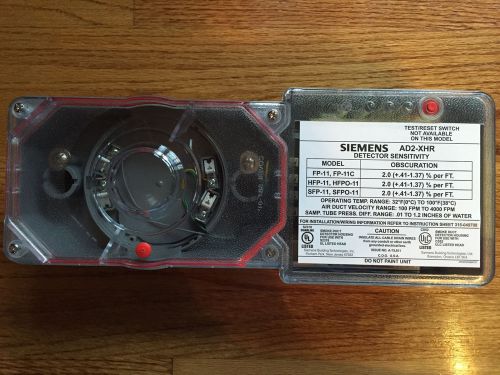 Qty-10 siemens ad2-xhr 500-649708 fire alarm air duct housing smoke detectors for sale