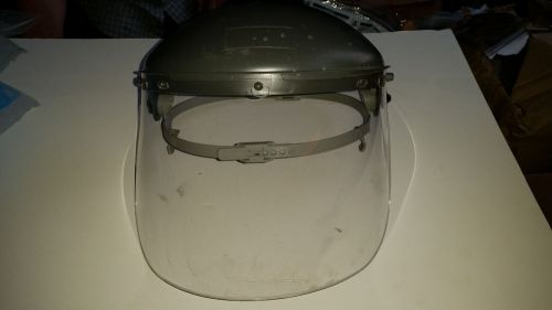 Fibre metal safety visor with clear face shield for sale