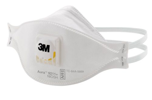 5 Masks - 3M Aura Particulate Respirator 9211 + , N95