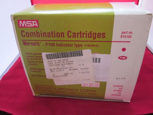 MSA MERSORB P100 COMBINATION CARTRIDGES 815185 QTY BOX OF 6