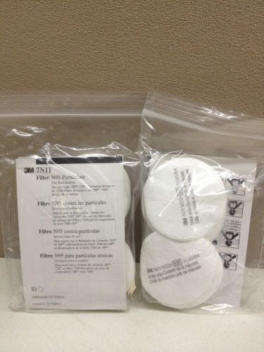 LOT of 20 3M 7N11 N95 Particulate Filter for 7000 Series Respirator 7287 7289