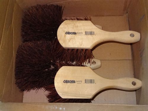 New osborn 54072, 10&#034; oal wooden utility scrub brush 2&#034; trim short hole palmyra for sale