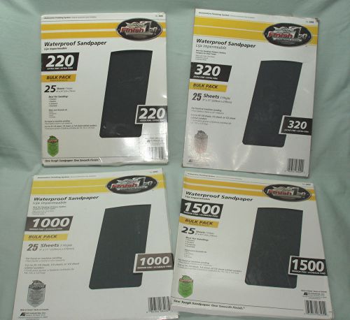 100 sheets wet dry automotive quality sandpaper large 9&#034; x 11&#034; *look* for sale