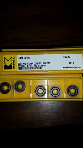 New KENNAMETAL 10 boxes (50 total inserts) Carbide Inserts RCMT1204M0. KCP25
