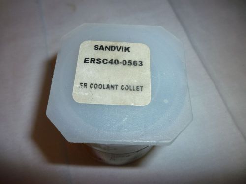 (#185) new sandvik coromant 9/16 er coolant collet ersc40-0563 5cw0100662 for sale