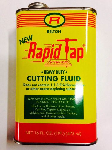 9 pcs- relton rapid tap heavy duty cutting fluid new 16 oz 155250 1 pint vintage for sale
