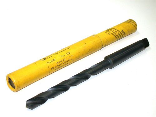 Up to 10 new 1/2&#034; morse #2 taper shank drill no. 1302 for sale