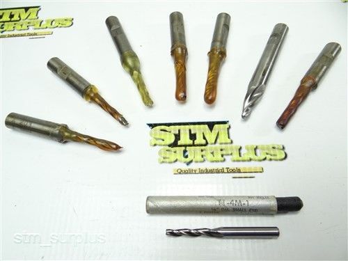Nice lot of 8 freshly sharpened taper conical end mills 1 and 10 for sale