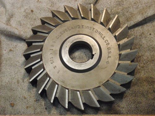 CLEVELAND 5&#034; x 5/8&#034; x 1&#034;  STRAIGHT TOOTH Side Milling Cutter NEW in box